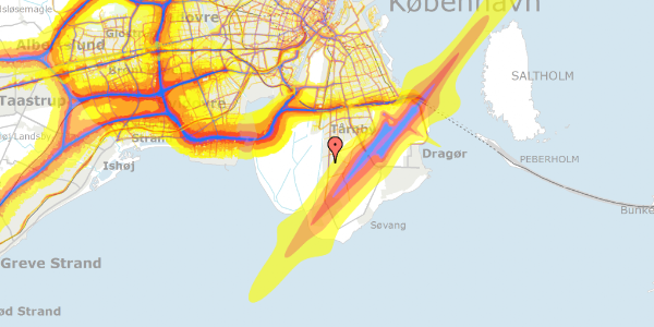 Trafikstøjkort på Sudanvej 9, 2770 Kastrup