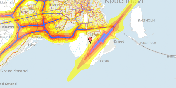 Trafikstøjkort på Sudanvej 18, 2770 Kastrup