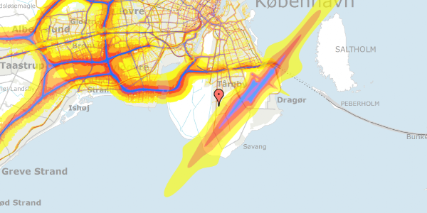 Trafikstøjkort på Sudanvej 24, 2770 Kastrup