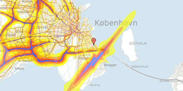 Trafikstøjkort på Syrefabriksvej 69, st. tv, 2770 Kastrup