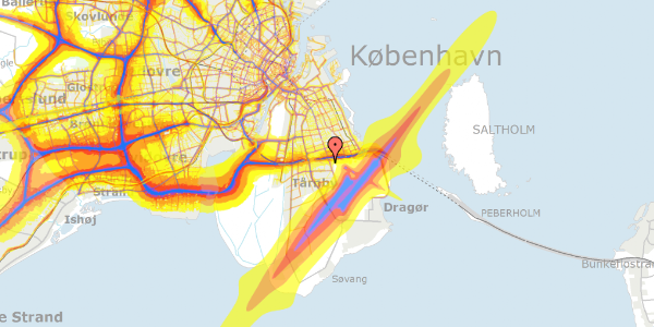 Trafikstøjkort på Syvstjerne Alle 41, 2770 Kastrup