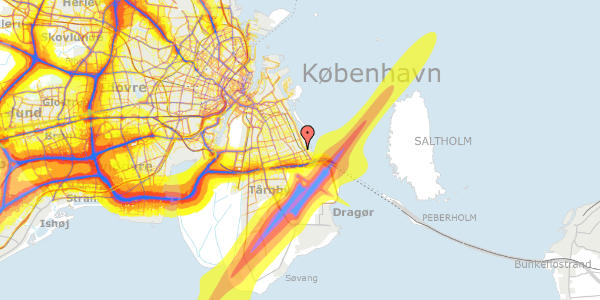 Trafikstøjkort på Søvænget 32, 2770 Kastrup