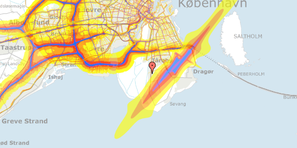 Trafikstøjkort på Tanavej 7, 2770 Kastrup