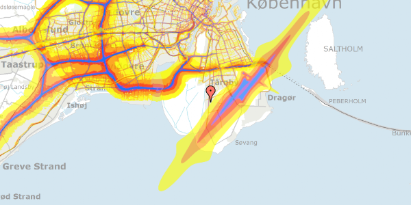 Trafikstøjkort på Tanavej 17, 2770 Kastrup