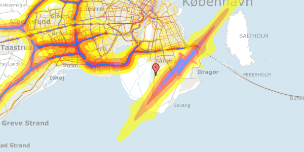 Trafikstøjkort på Tanavej 21, 2770 Kastrup