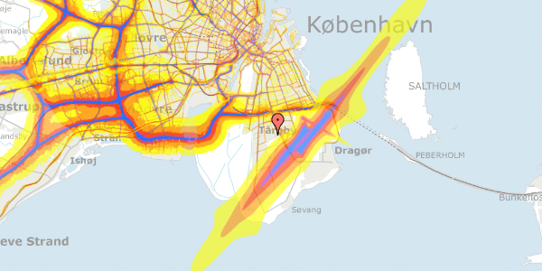 Trafikstøjkort på Timringvej 3, 2770 Kastrup