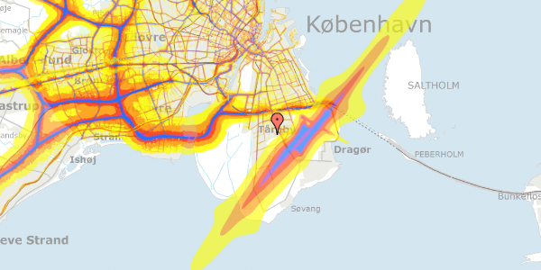 Trafikstøjkort på Timringvej 7, 2770 Kastrup