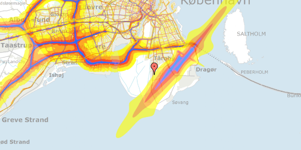 Trafikstøjkort på Tobrukvej 28, 2770 Kastrup