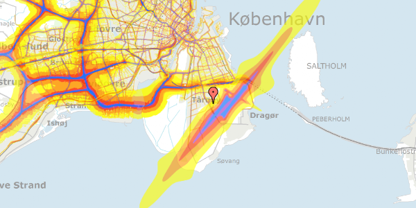 Trafikstøjkort på Vadum Alle 32, 2770 Kastrup