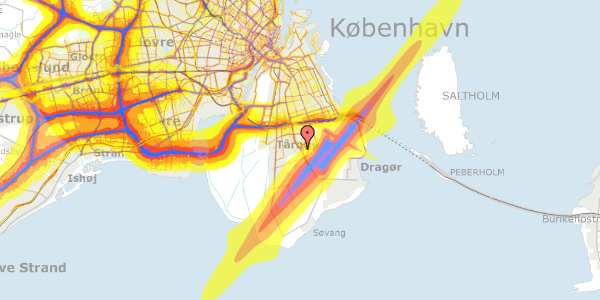 Trafikstøjkort på Vadum Alle 34, 2770 Kastrup