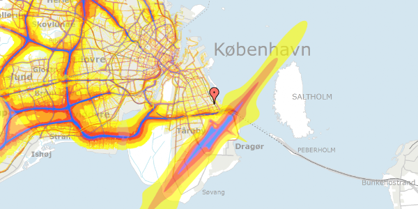 Trafikstøjkort på Vintergækvej 11, st. th, 2770 Kastrup