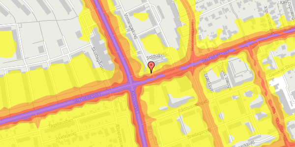 Trafikstøjkort på Vintergækvej 32, 3. tv, 2770 Kastrup