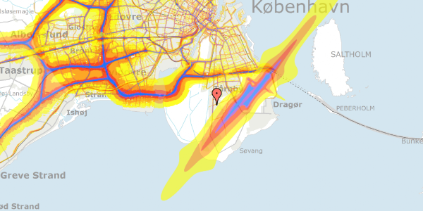 Trafikstøjkort på Ægyptensvej 33, 2770 Kastrup