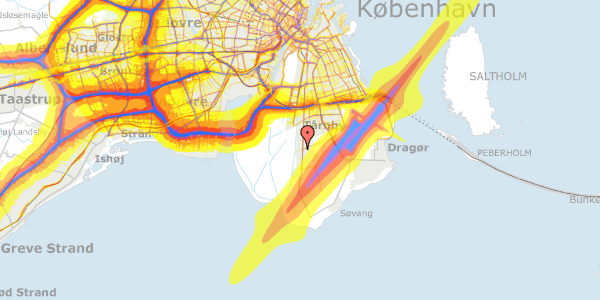 Trafikstøjkort på Ægyptensvej 40, 2770 Kastrup