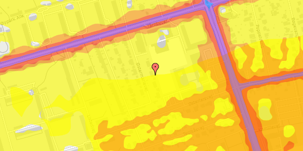 Trafikstøjkort på Østermarievej 15, 2770 Kastrup