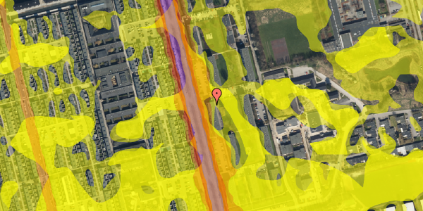 Trafikstøjkort på Albertslundvej 93, 1. th, 2625 Vallensbæk