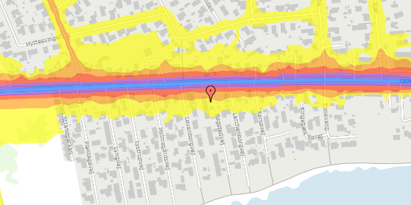 Trafikstøjkort på Bøgstedvej 4, 2665 Vallensbæk Strand