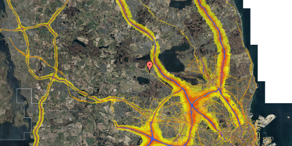 Trafikstøjkort på Bregnevej 3, 3500 Værløse