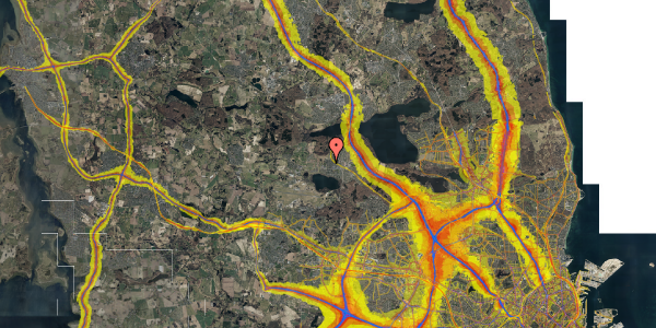 Trafikstøjkort på Bregnevej 21, 3500 Værløse