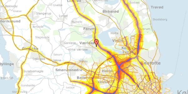 Trafikstøjkort på Bymidten 120, 2. th, 3500 Værløse