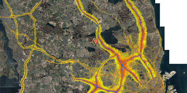 Trafikstøjkort på Bøgevej 3, 3500 Værløse