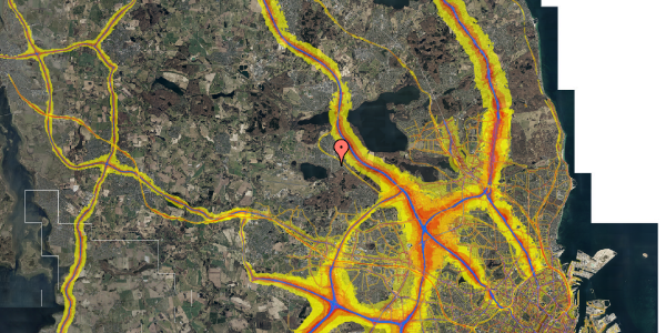 Trafikstøjkort på Evavej 39, 3500 Værløse