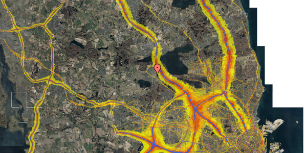 Trafikstøjkort på Hareskovhvilevej 8, 1. 17, 3500 Værløse