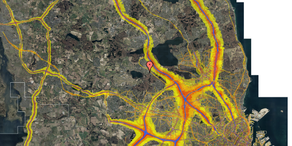 Trafikstøjkort på Inavej 41, 3500 Værløse