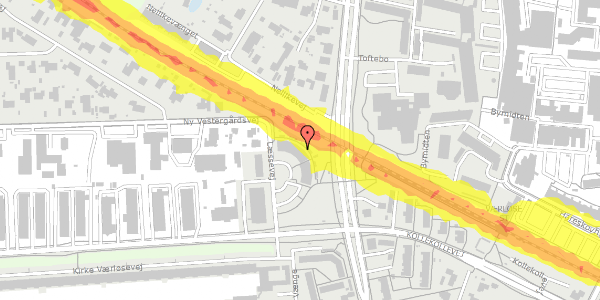 Trafikstøjkort på Læssevej 24, 3500 Værløse