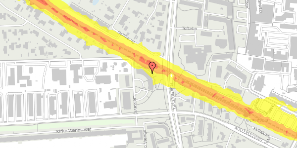 Trafikstøjkort på Læssevej 26, 3500 Værløse