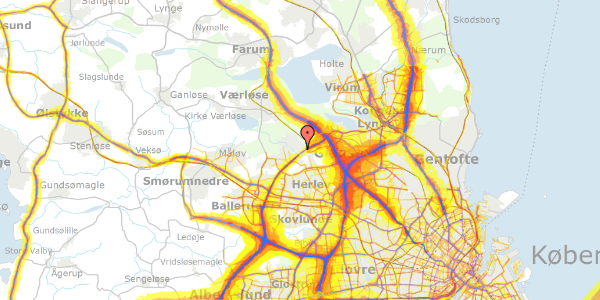 Trafikstøjkort på Egager 6, 3500 Værløse