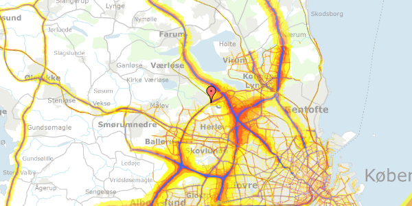 Trafikstøjkort på Egager 7, 3500 Værløse