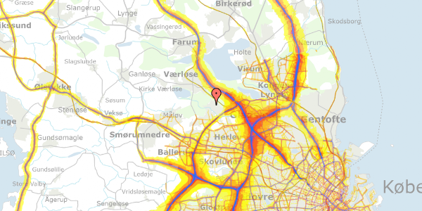 Trafikstøjkort på Skandrups Alle 50, 3500 Værløse