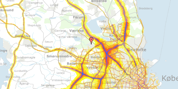 Trafikstøjkort på Skandrups Alle 68, 3500 Værløse