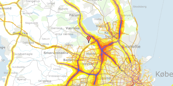 Trafikstøjkort på Skovmose Alle 69, 3500 Værløse