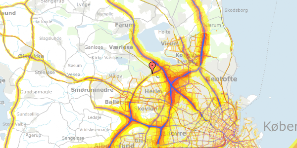 Trafikstøjkort på Stormly 45, 3500 Værløse