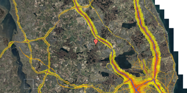 Trafikstøjkort på Bøgevangen 43, 3540 Lynge