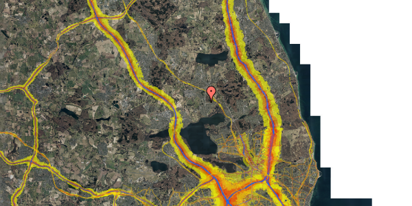 Trafikstøjkort på Bistrupvej 125, st. th, 3460 Birkerød