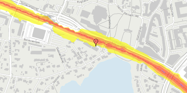 Trafikstøjkort på Bregnerødvej 4E, 2. , 3460 Birkerød