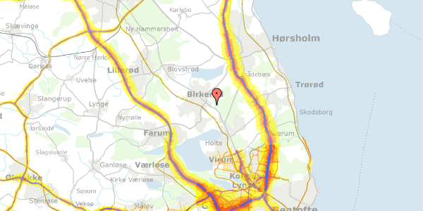 Trafikstøjkort på Birkerød Kongevej 20, 3460 Birkerød