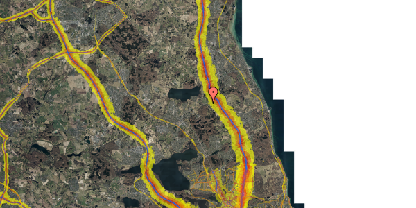 Trafikstøjkort på Nedenomsvej 6, 2970 Hørsholm