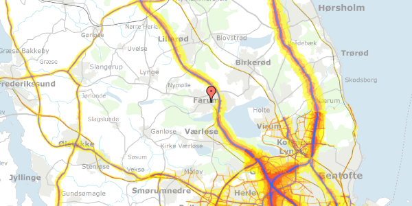 Trafikstøjkort på Engtoftevej 2C, 3520 Farum