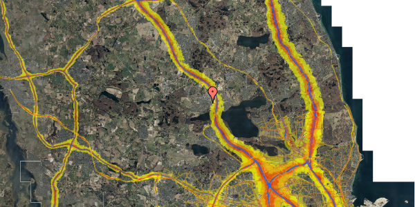 Trafikstøjkort på Gammelgårdsvej 36, 1. th, 3520 Farum