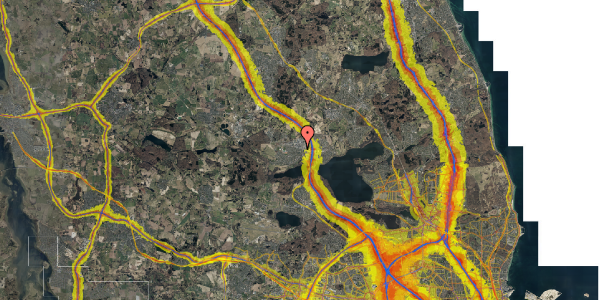 Trafikstøjkort på Gammelgårdsvej 66, 3. th, 3520 Farum