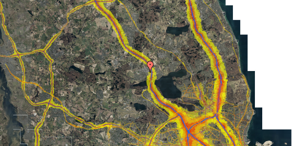 Trafikstøjkort på Gammelgårdsvej 80, st. th, 3520 Farum