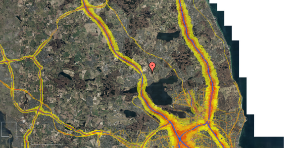 Trafikstøjkort på Hesselbækpark 29, 3520 Farum