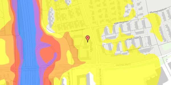 Trafikstøjkort på Paltholmpark 6, 3520 Farum