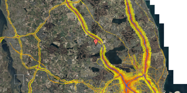 Trafikstøjkort på Sejlgårdspark 57, 3520 Farum