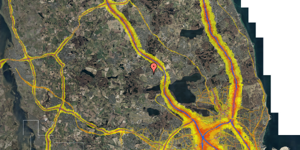 Trafikstøjkort på Sejlgårdspark 80, 3520 Farum