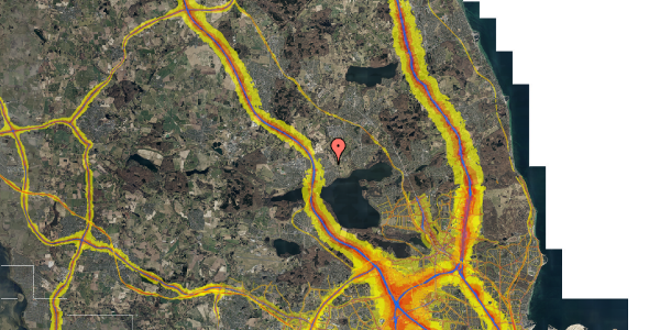 Trafikstøjkort på Solhøjpark 17, 3520 Farum